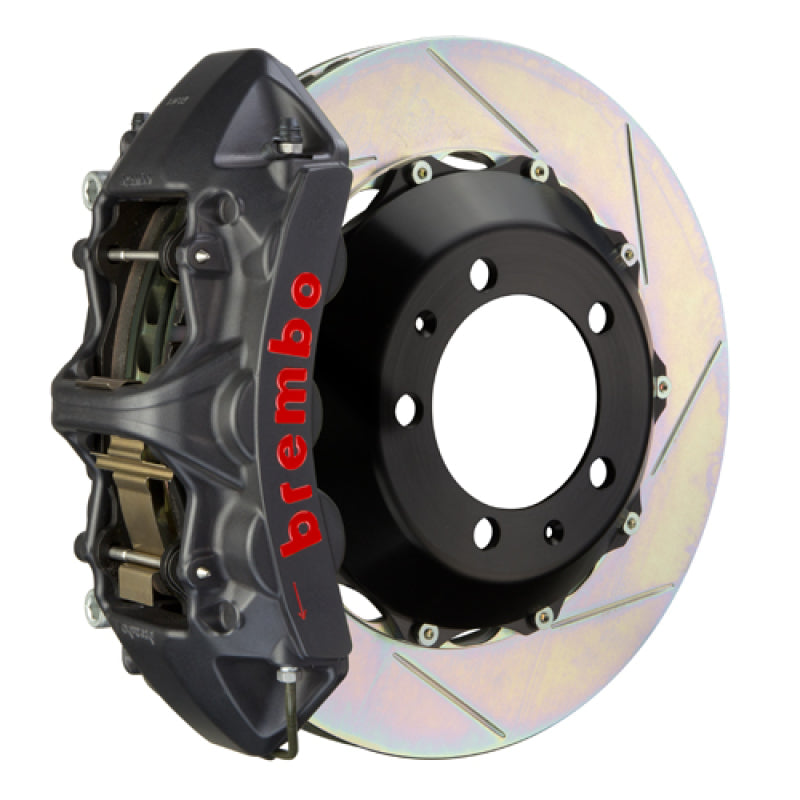 Brembo 80-89 930 Front GTS BBK 6 Piston Cast 355x32 2pc Rotor Slotted Type-1-Black HA