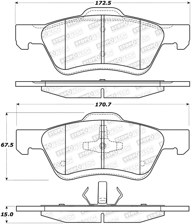 StopTech Street Brake Pads