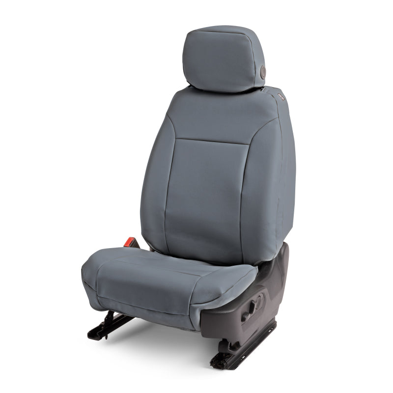 Covercraft 17-22 Ford F250/F350/F450/F550 Leatherette PrecisionFitFront Row Seat Covers - Med Grey