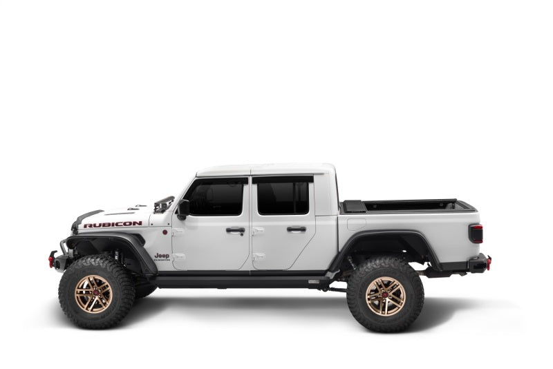 Rugged Ridge 20-22 Jeep Gladiator w/o Trail Rail Sys Armis Tonneau Cover w/Max Track - Tex. Blk-Rugged Ridge-797 Offroad