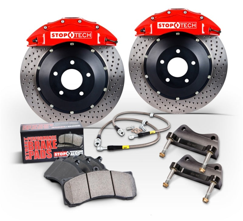 StopTech 14-15 BMW M3 / M4 Rear BBK w/ Trophy Anodized ST-40 Calipers Slotted 380x32mm Rotor