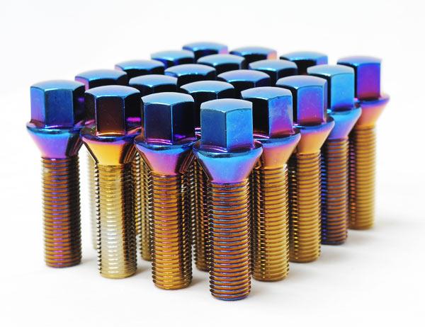 Wheel Mate Mevius Lug Bolt Set of 20 - Chrome Neon 14x1.50 27mm Cone 60 DEG TAP-Wheel Mate-797 Offroad