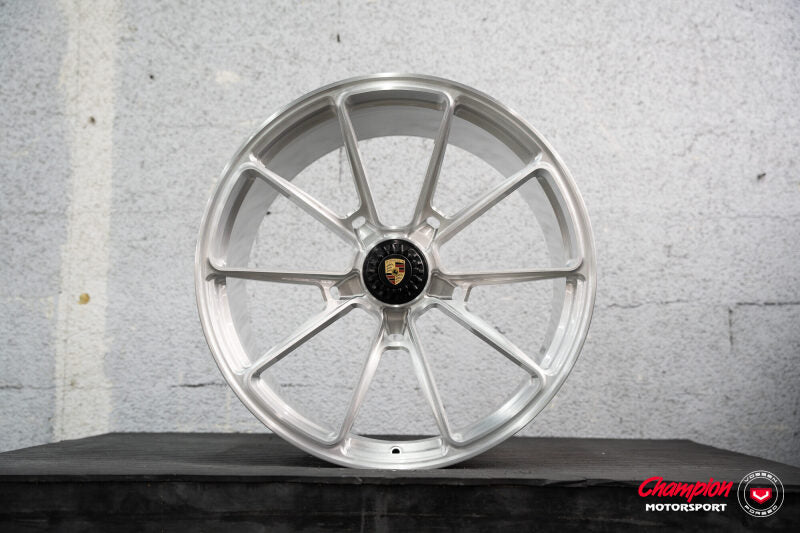 Vossen X Champion RS92 21X12 / ET61 / Brushed Gloss Clear Wheel / Centerlock / 911 Turbo 992- Rear