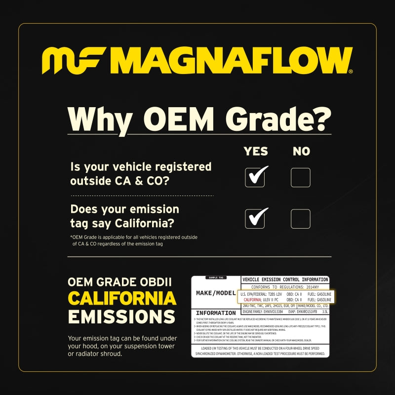 MagnaFlow 18-23 Jeep Wrangler OEM Grade Federal / EPA Compliant Direct-Fit Catalytic Converter