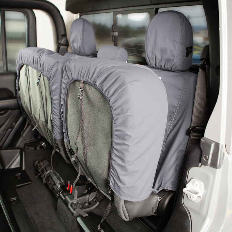 Covercraft 23-24 Toyota Sequoia-60/40;2nd Carhartt SeatSaver Custom Second Row Seat Covers - Gravel