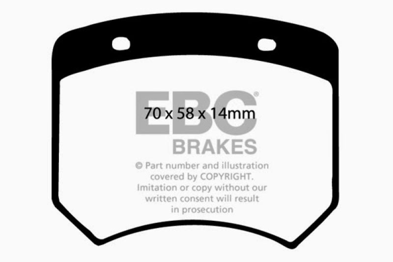 EBC 03-04 Morgan Aero 8 4.4 Yellowstuff Rear Brake Pads