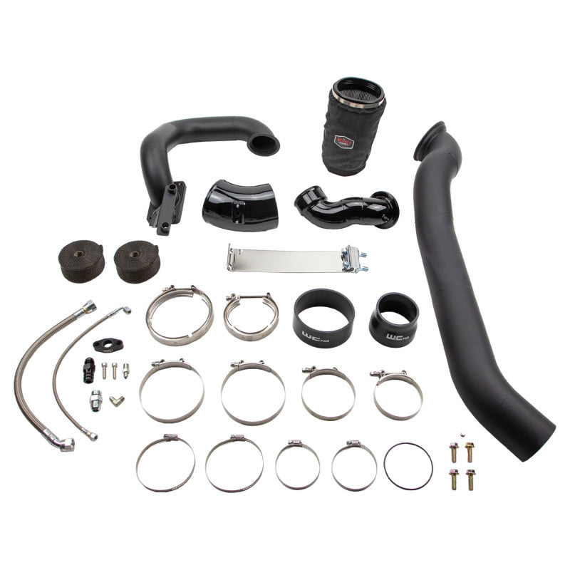 Wehrli 03-07 Dodge 5.9L Cummins S400 Twin Turbo Kit (No Turbo) - Flat Black