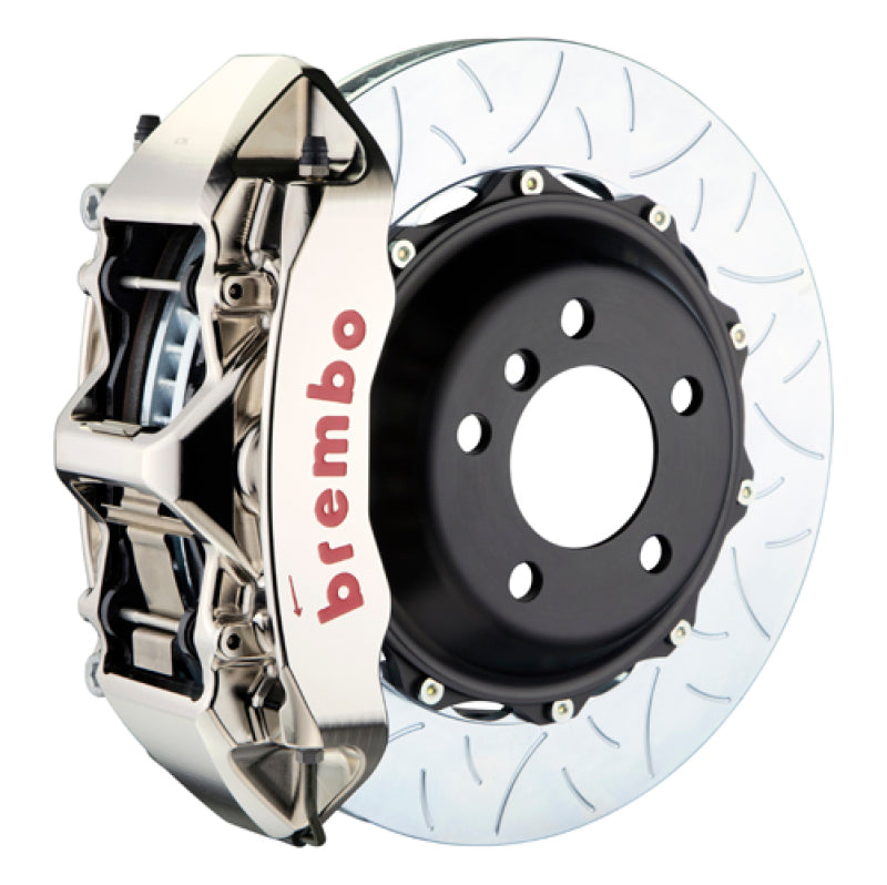 Brembo 95-98 993 C2/C4/C4S/Turbo Front GTR BBK 6 Pist Billet 380x32 2pc Rotor Slotted Type3- Nickel