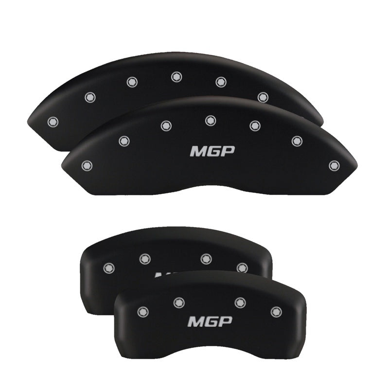 MGP 4 Caliper Covers Engraved Front & Rear MGP Red Finish Silver Char 2007 Lincoln Mark LT