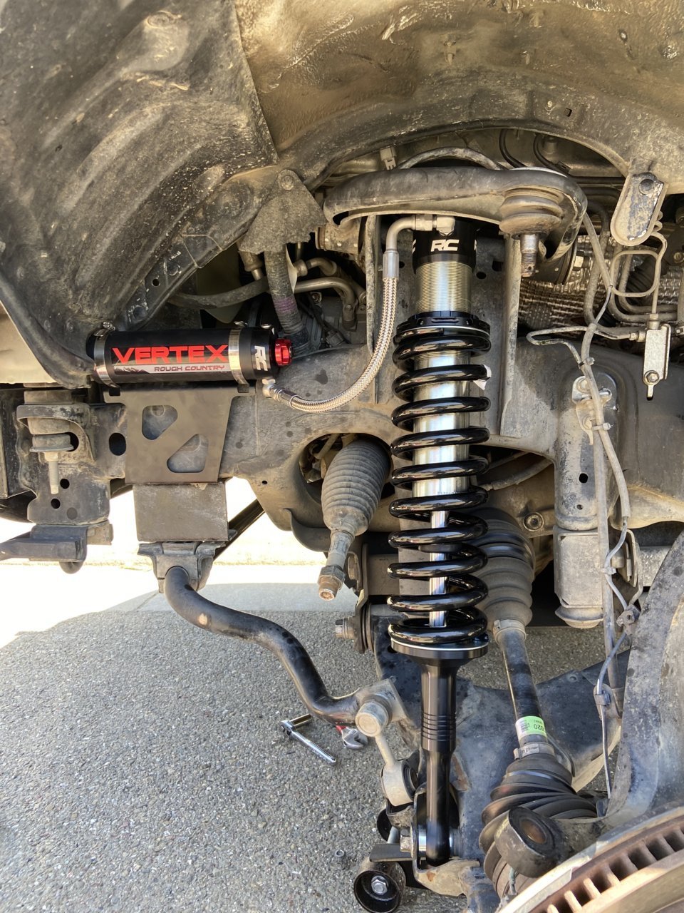 Rough Country 74550 Bolt On 3" Suspension Lift Kit for 2005-2023 Toyota Tacoma + Vertex Coilovers