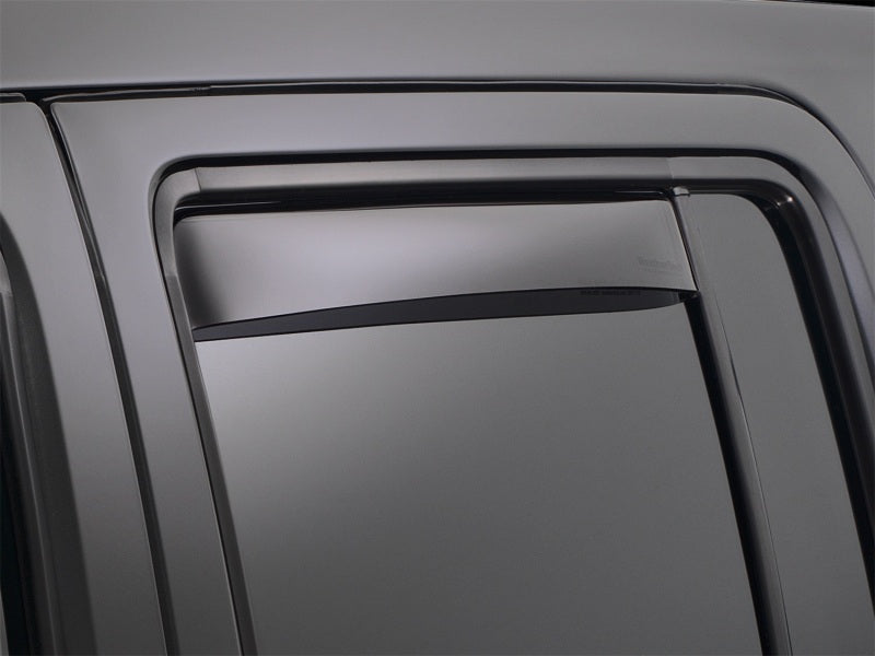 WeatherTech 06+ Jeep Commander Rear Side Window Deflectors - Dark Smoke