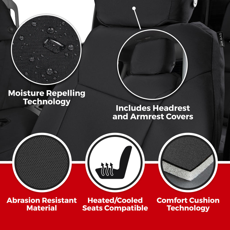 Covercraft 19-24 Subaru Ascent Endura PrecisionFit Custom Second Row Seat Covers - Charcoal/Silver