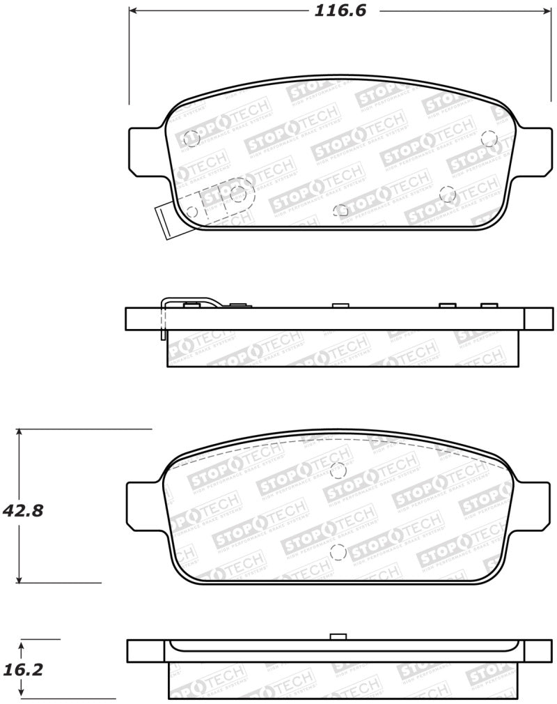 StopTech Street Brake Pads - Front