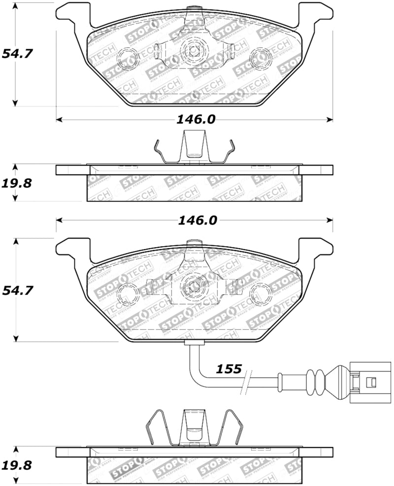 StopTech Street Touring Brake Pads