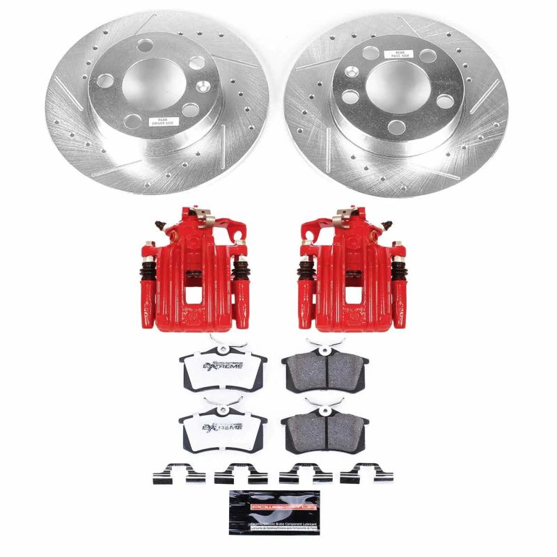 Power Stop 00-10 Volkswagen Beetle Rear Z26 Street Warrior Brake Kit w/Calipers