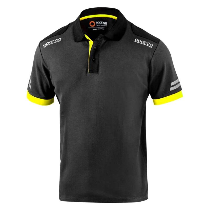 Sparco Polo TW XXL - Grey/Yellow