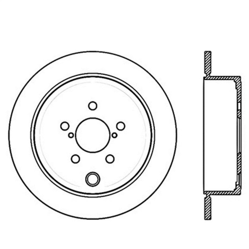 StopTech Power Slot 08-10 WRX Rear Right Slotted Rotor