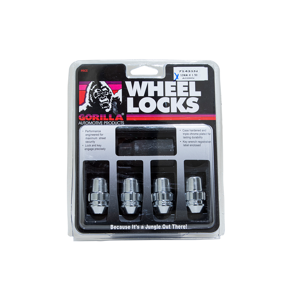 GOR LOCK ACORN 12-1.50 CHR 3/4" HEX CLM