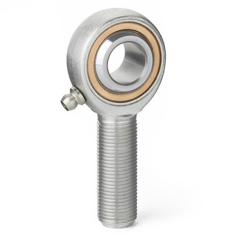 QA1 V Series 3-Pc Rod End - Male/Right Hand - .25in Bore x 1/4-28 w/Zerk - Carbon Steel