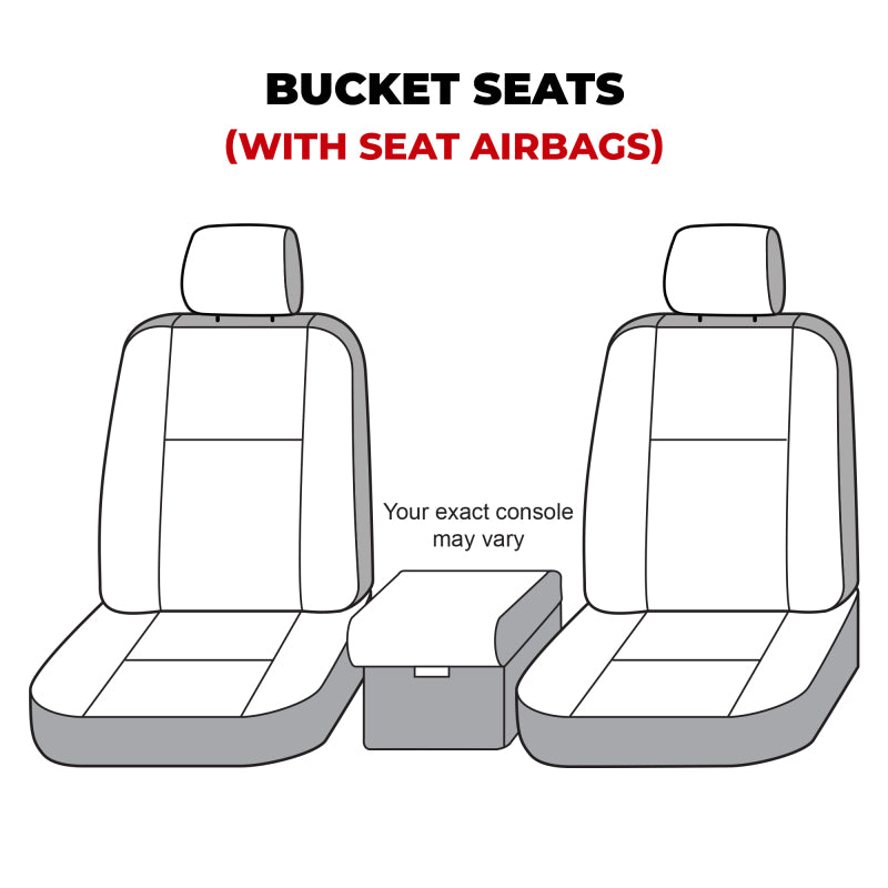 Covercraft 11-16 Dodge Ram Waterproof Polyester SeatSaver Custom Front Row Seat Covers - Grey