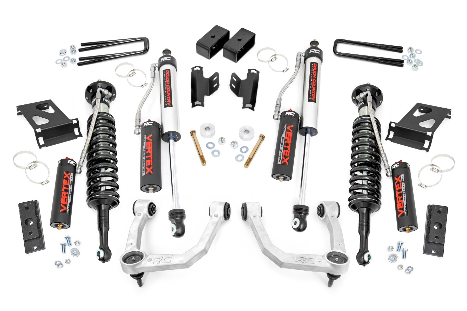 Rough Country 74250 Bolt On 3.5" Suspension Lift Kit for 2005-2023 Toyota Tacoma + Vertex Coilovers