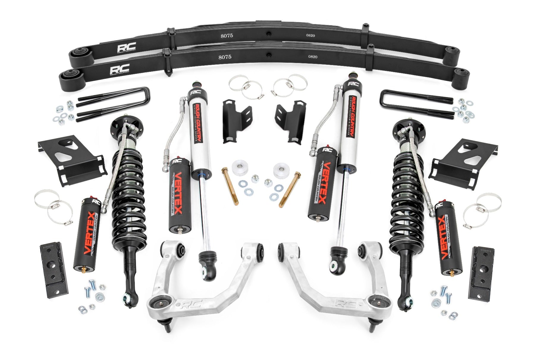 Rough Country 74252 Bolt On 3.5" Suspension Lift Kit for 2005-2023 Toyota Tacoma + Vertex Coilovers