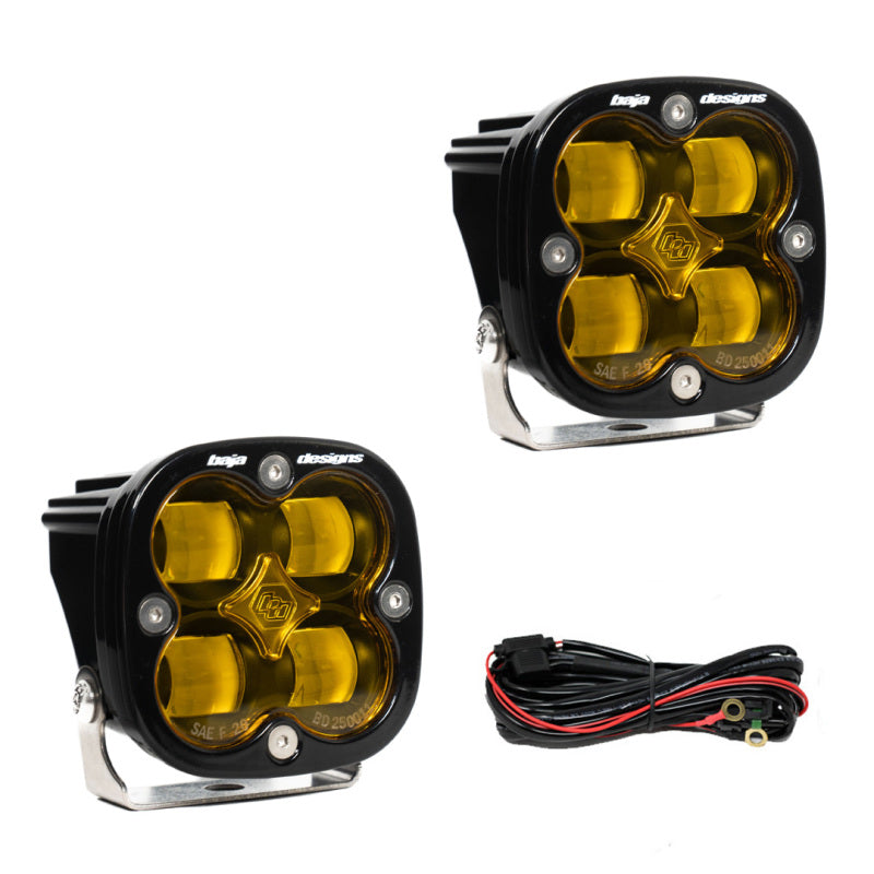 Baja Designs Squadron SAE LED Auxiliary Light Pod Pair - Amber-Baja Designs-797 Offroad
