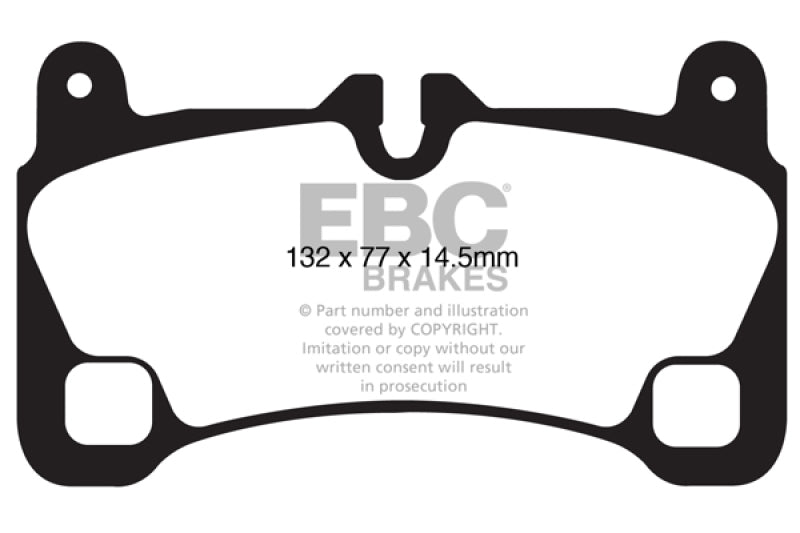 EBC 08 Porsche Cayenne 4.8 Turbo Extra Duty Rear Brake Pads