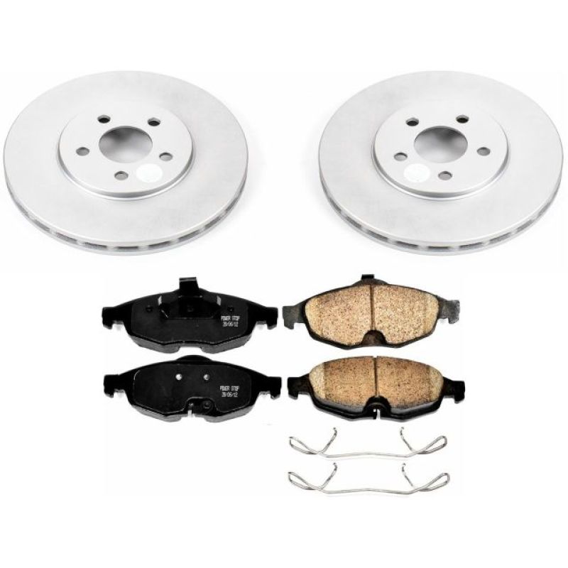 Power Stop 01-06 Chrysler Sebring Front Z17 Evolution Geomet Coated Brake Kit