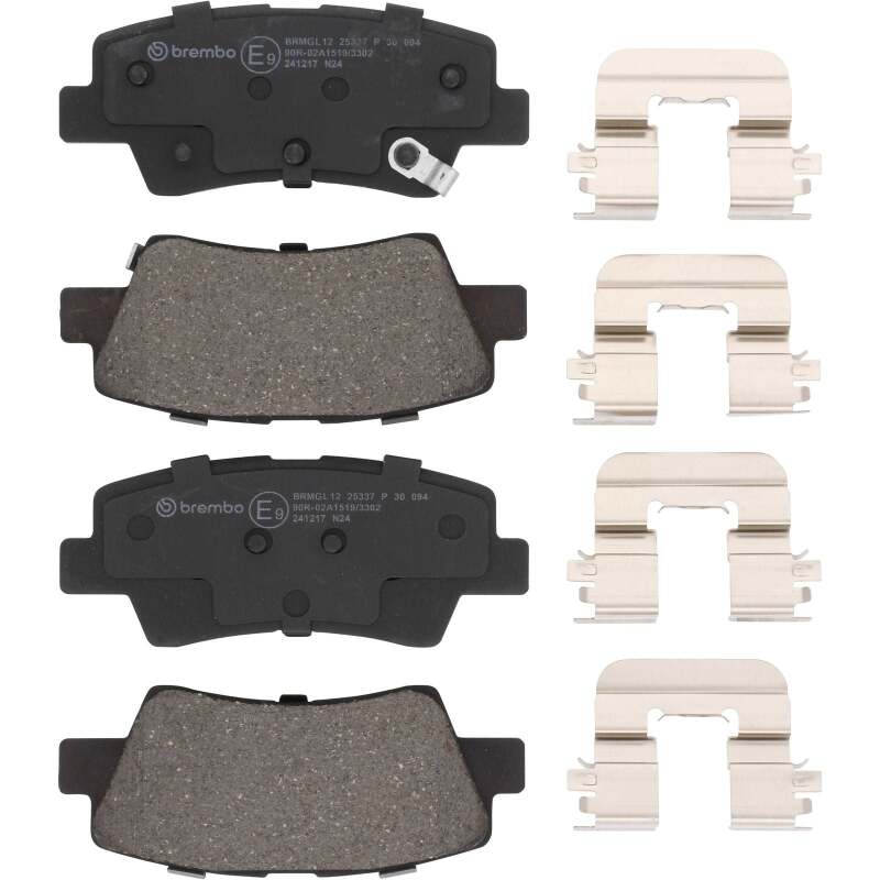 Brembo OE 2017 Hyundai Elantra/18-22 Ioniq/18-19 Sonata/16-17 Veloster Low-Met Brake Pad - Rear