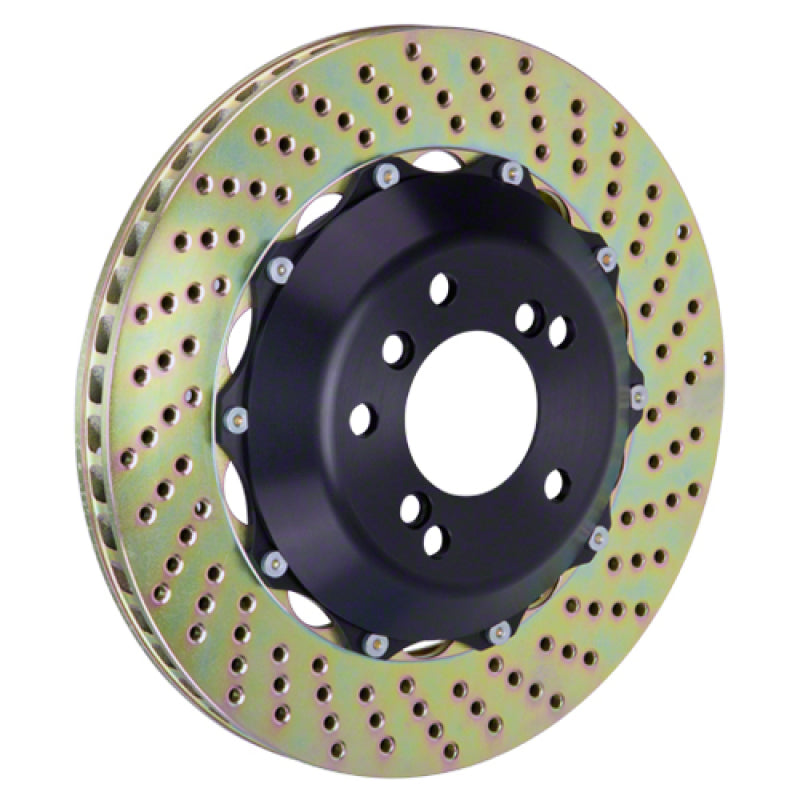 Brembo 03-12 DB9/06-11 V8 Vantage Rear 2-Piece Discs 328x28 2pc Rotor Drilled