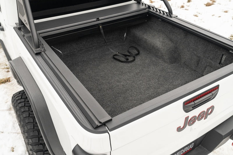 Rugged Ridge 20-22 Jeep Gladiator w/o Trail Rail Sys Armis Tonneau Cover w/Max Track - Tex. Blk-Rugged Ridge-797 Offroad
