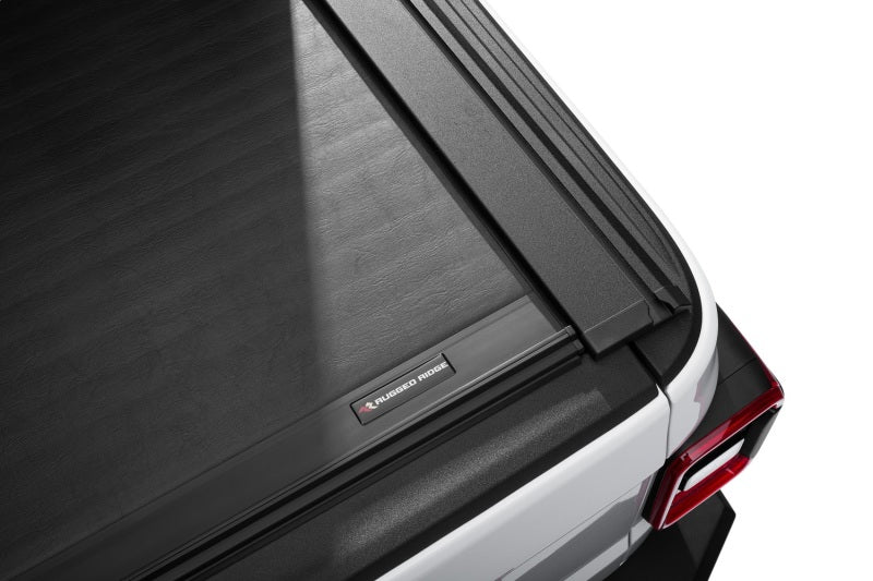 Rugged Ridge 20-22 Jeep Gladiator w/o Trail Rail Sys Armis Tonneau Cover w/Max Track - Tex. Blk-Rugged Ridge-797 Offroad