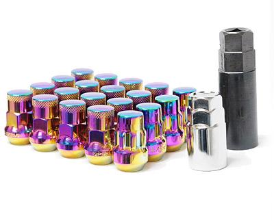 Wheel Mate Muteki SR35 Close End Lug Nuts w/ Lock Set - Purple 12x1.50 35mm-Wheel Mate-797 Offroad