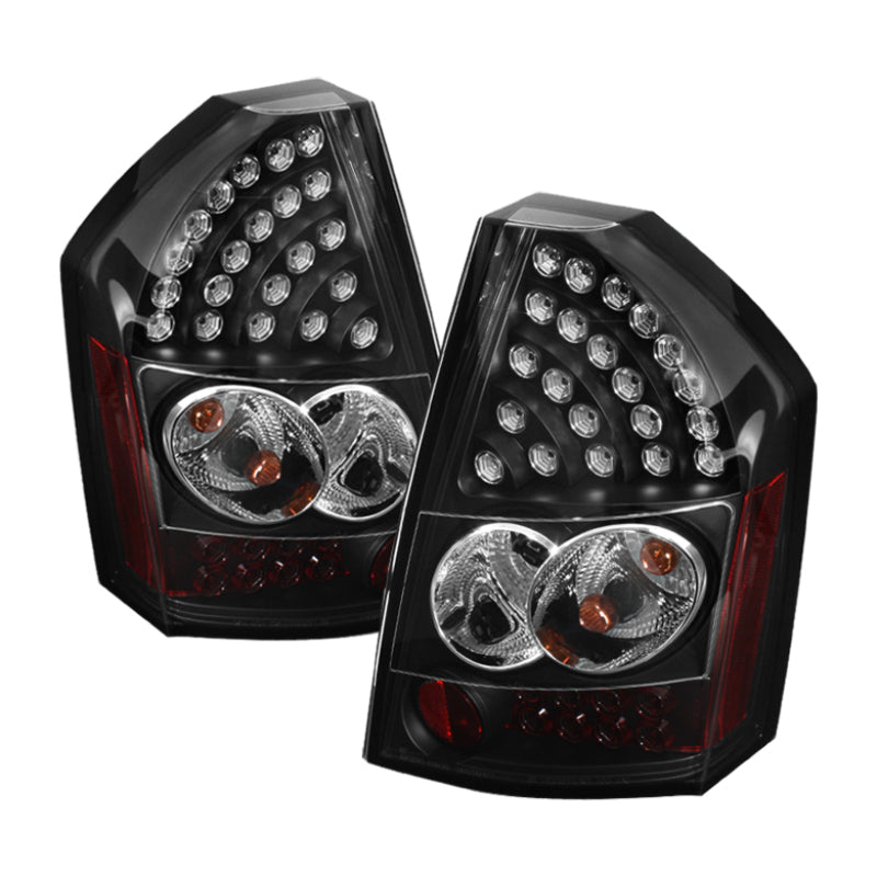 Spyder Chrysler 300C 08-10 LED Tail Lights Black ALT-YD-C308-LED-BK