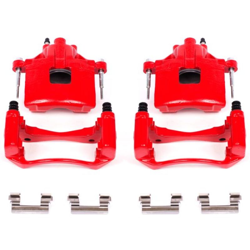 Power Stop 00-05 Buick LeSabre Front Red Calipers w/Brackets - Pair