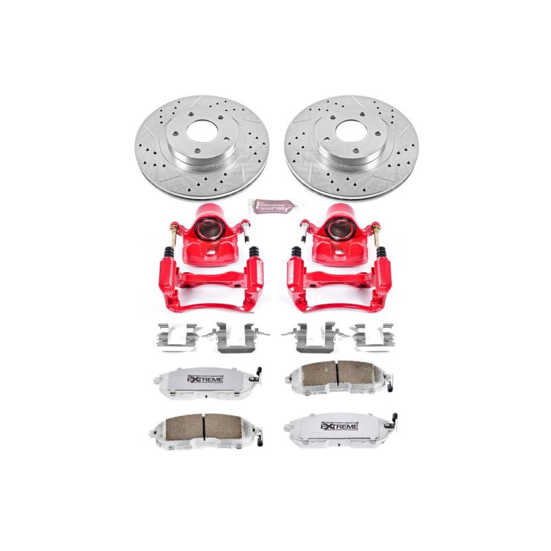 Power Stop 02-04 Infiniti I35 Front Z26 Street Warrior Brake Kit w/Calipers