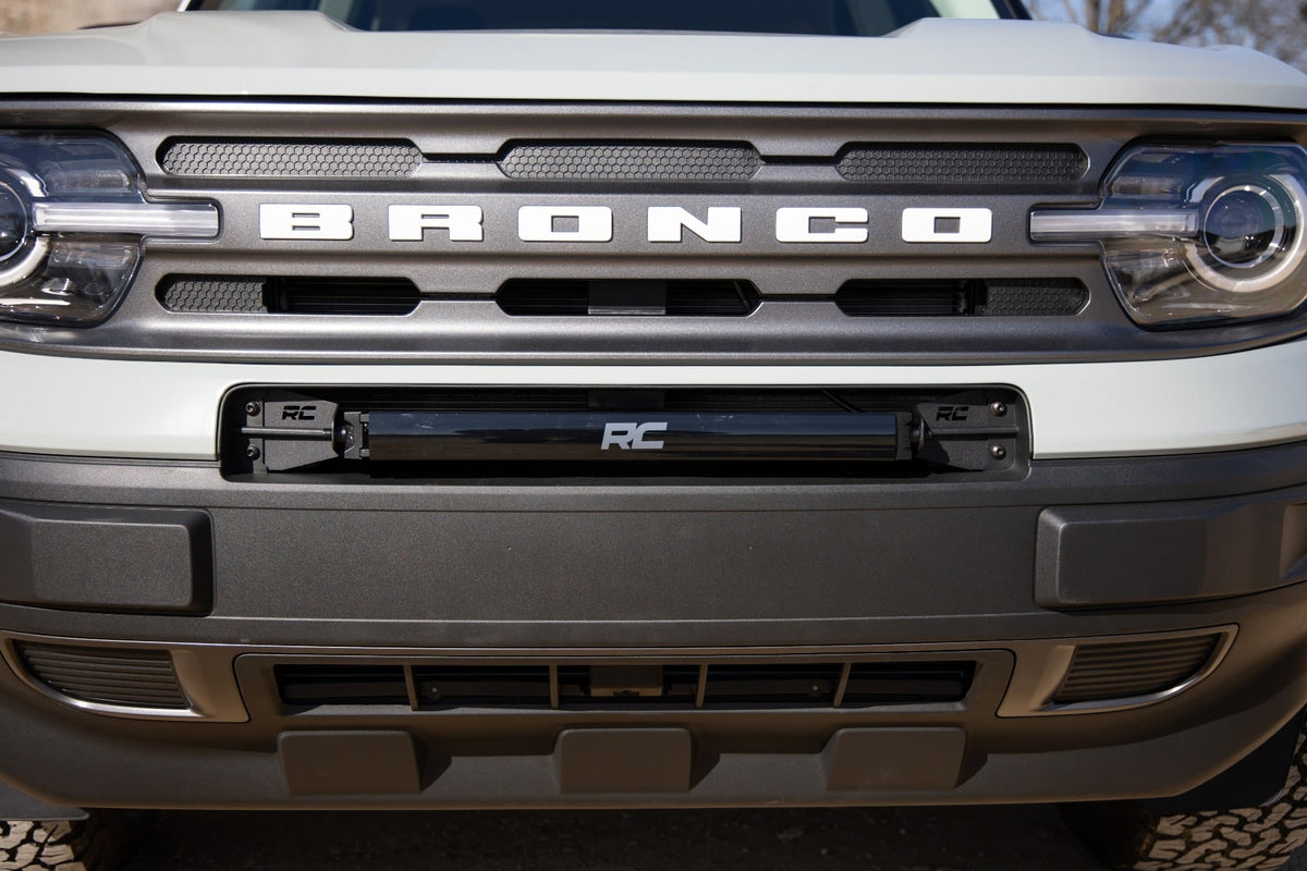 LED Light Kit | Bumper Mount | 20" Black Single Row | White DRL | Ford Bronco Sport (21-26)