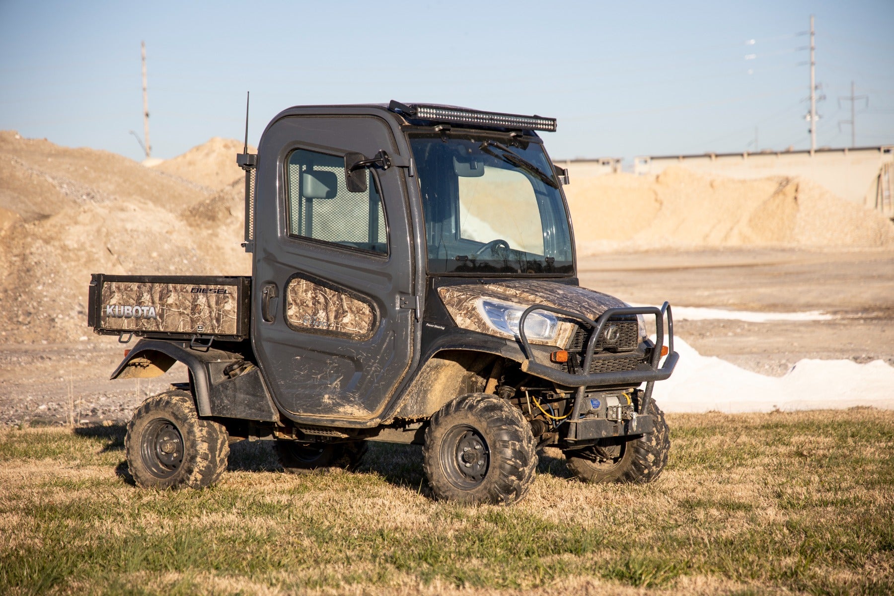 LED BlackSingle Row DRL Light Bar Kit | 50 Inch | Kubota RTV-X1120