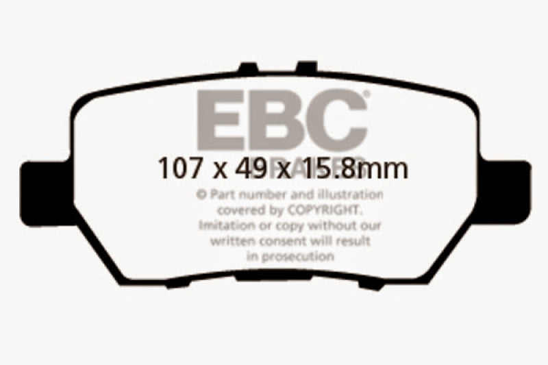 EBC 05-08 Acura RL 3.5 Ultimax2 Rear Brake Pads