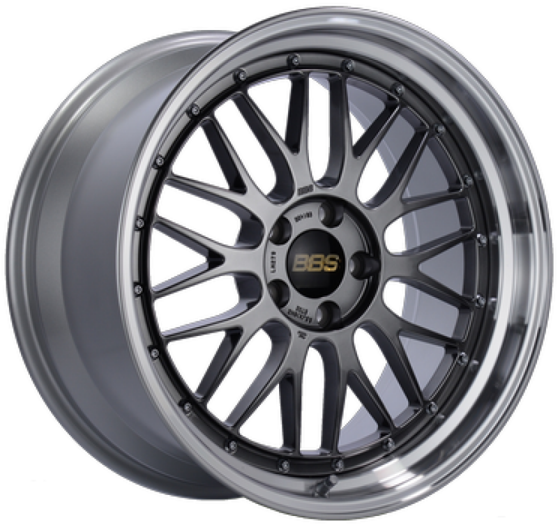 BBS LM 19x10 5x114.3 ET40 Diamond Black Center / Machined Lip Wheel -82mm PFS/Clip Required