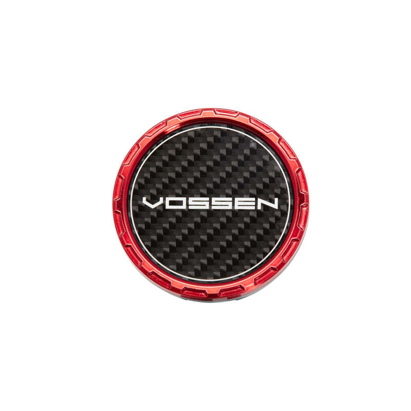 Vossen Classic Carbon Billet Sport Cap 2.0 - Large (VHFL) - Transparent Red - Twill Weave (Gloss)
