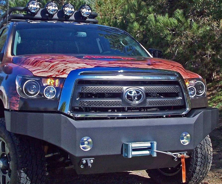 Body Armor 4x4 TN-19335 Full Width Winch Front Bumper for 2007-2013 Toyota Tundra Bolt on