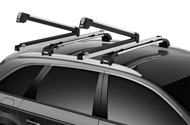 Thule SnowPack Extender Slide-out Ski/Snowboard Rack (Up to 6 Pair Skis/4 Snowboards) - Black/Silver