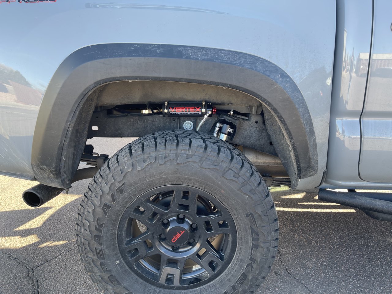 Rough Country 74550 Bolt On 3" Suspension Lift Kit for 2005-2023 Toyota Tacoma + Vertex Coilovers