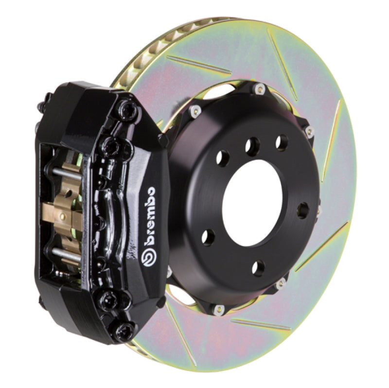 Brembo 00-04 Jetta 1.8t Front GT BBK 4 Piston Cast 2pc 328x28 2pc Rotor Slotted Type1-Black