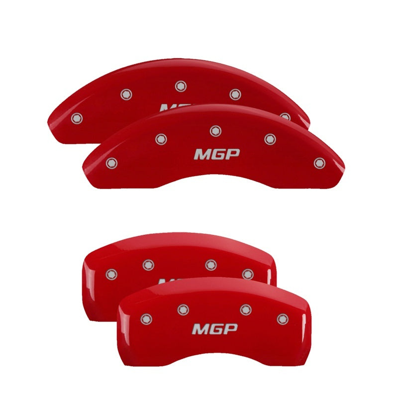 MGP 4 Caliper Covers Engraved Front & Rear Bowtie Yellow finish black ch