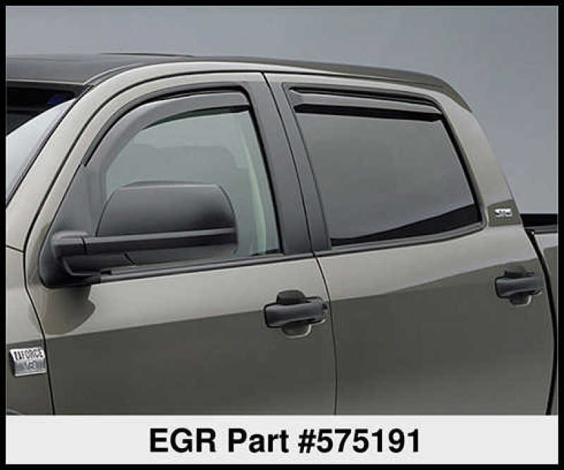 EGR 07+ Toyota Tundra Crewmax In-Channel Window Visors - Set of 4 (575191)