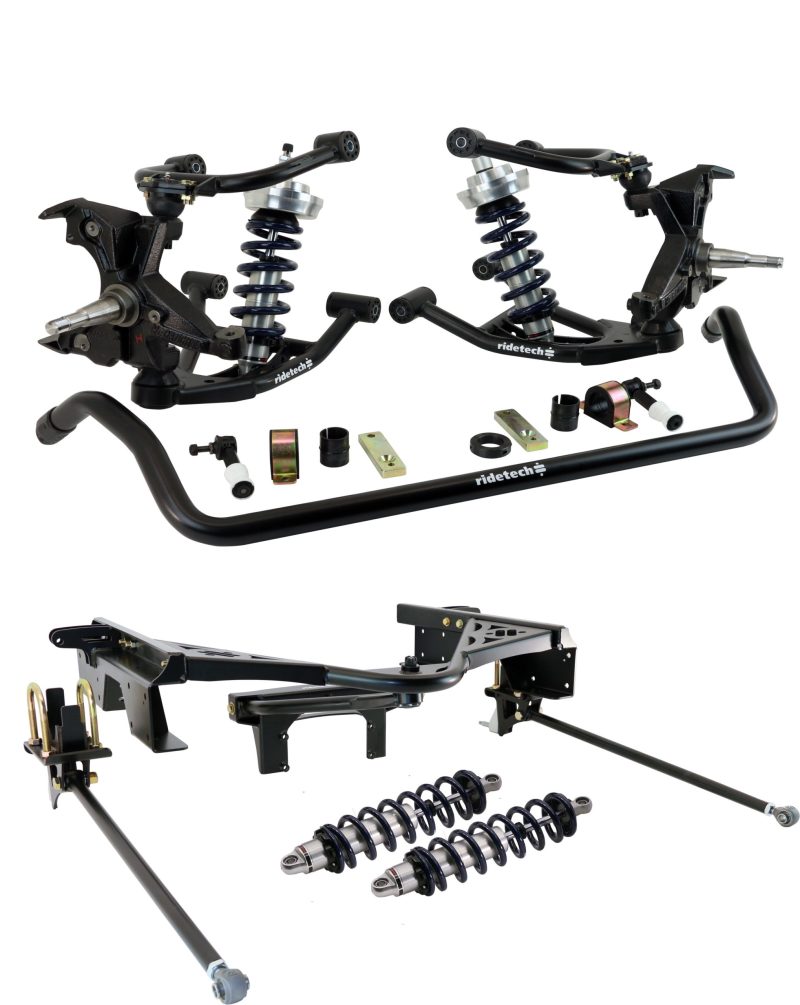 Ridetech 88-98 Chevy C1500 2WD CoilOver Suspension System 14 Bolt Rear Wishbone w/ HD Drop Spindles-Ridetech-797 Offroad