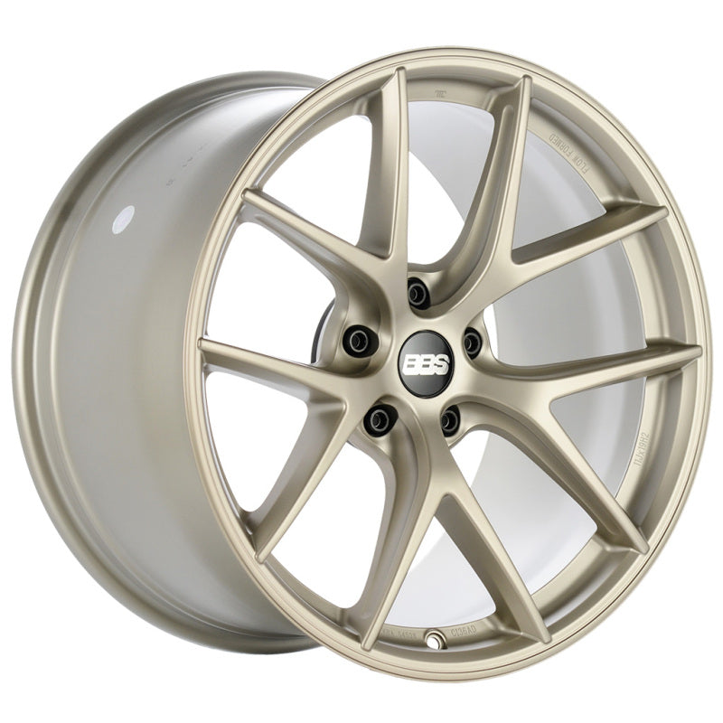 BBS Unlimited CI-R 19x9 ET33 (Face 2) Satin White-Gold Wheel